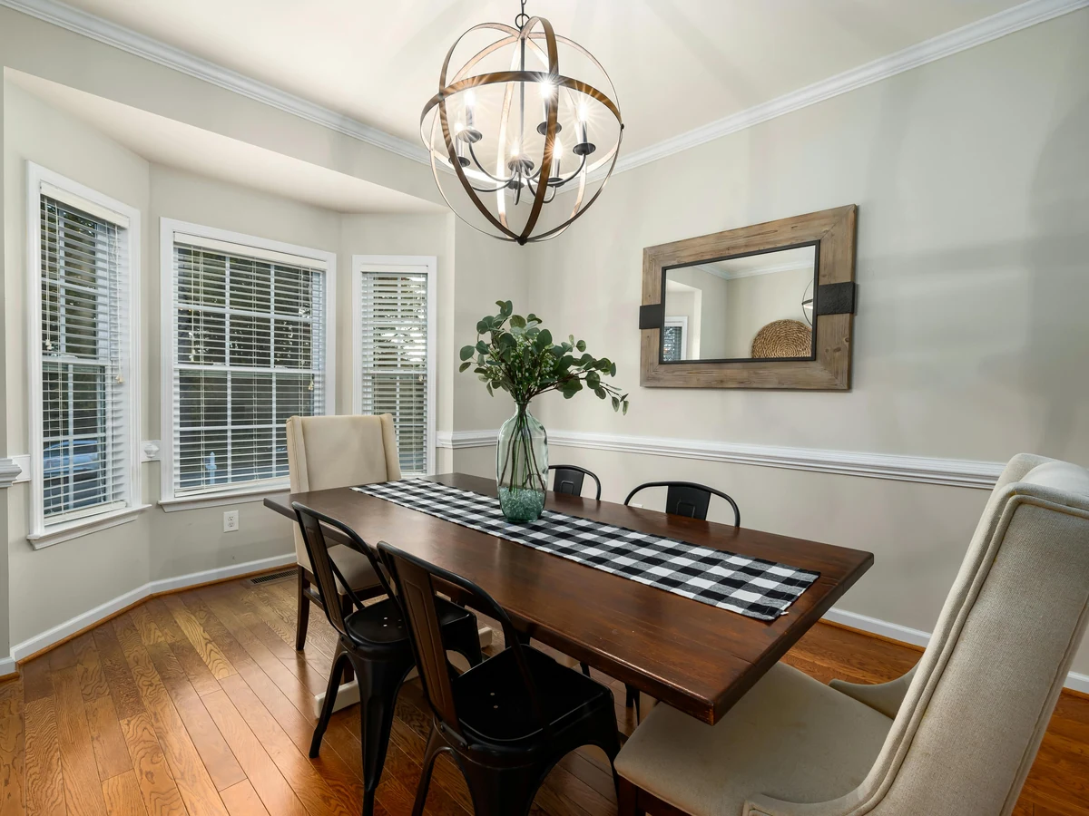 Modern dining room painted by York Painters