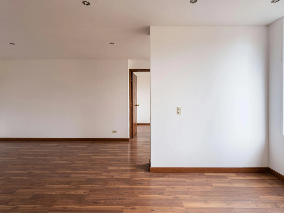 Empty room with white painted ceiling ready for finishing in York