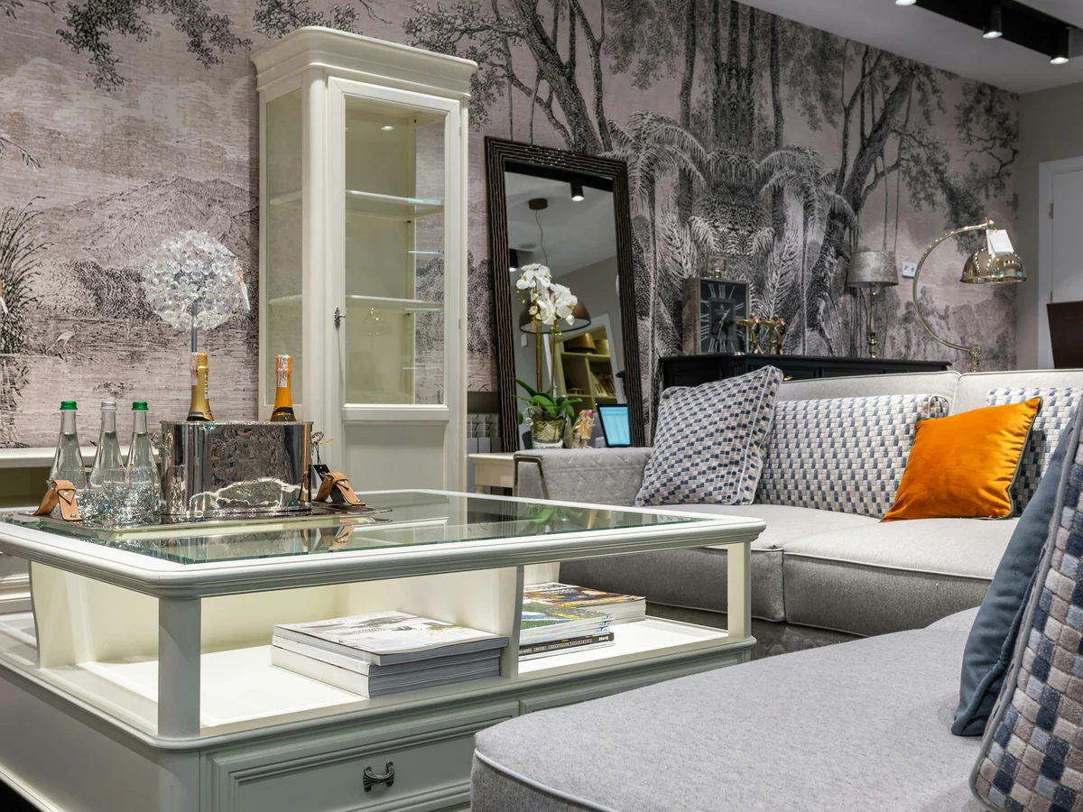 Lounge seating area freshly decorated by York Painters